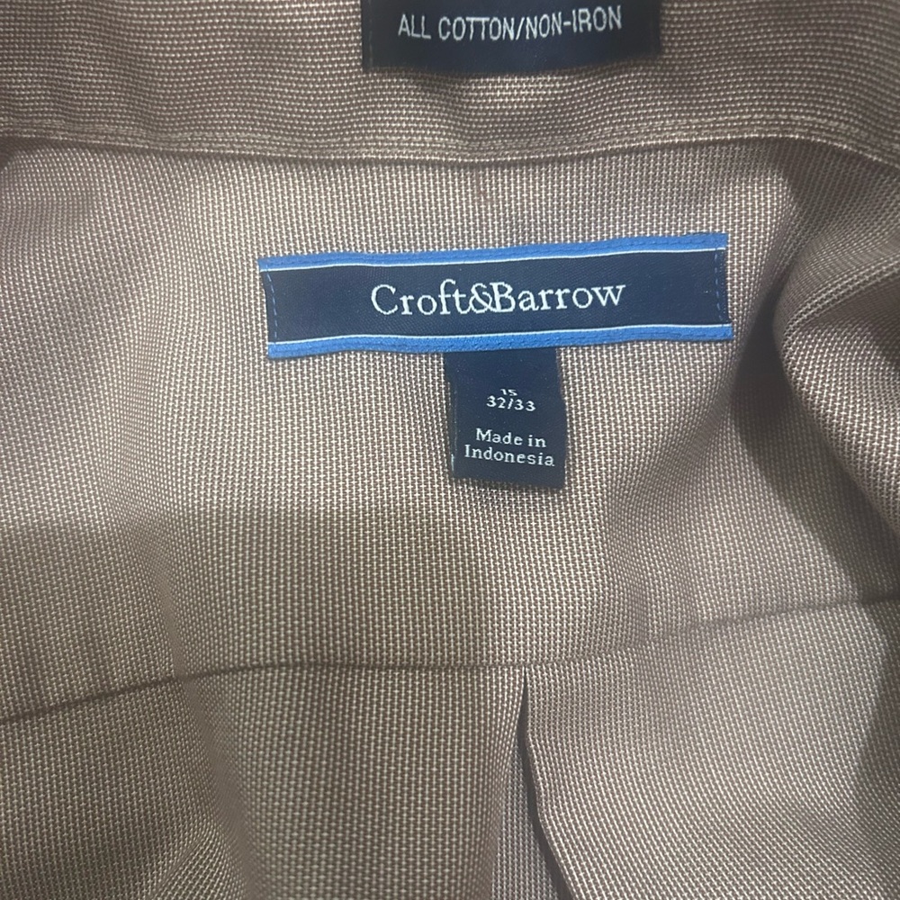 Croft & Barrow Tan Cotton Blazer